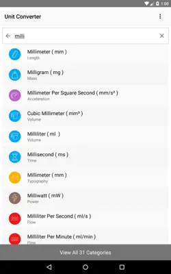 Unit Converter android App screenshot 0