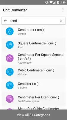 Unit Converter android App screenshot 7